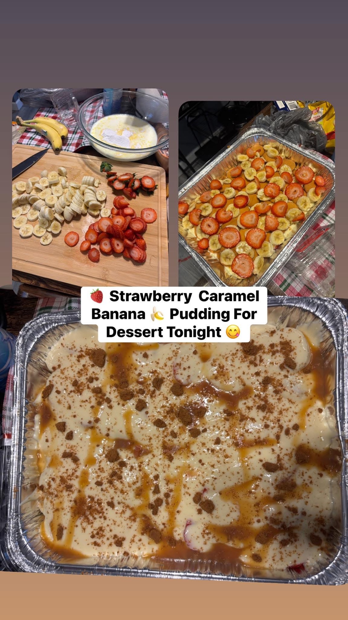 Strawberry Caramel Banana Pudding